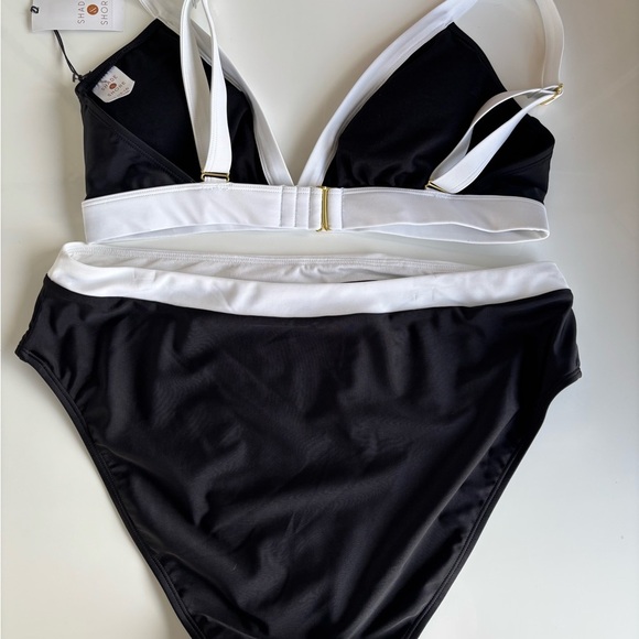Shade & Shore Other - Shade & Shore Monochrome Bikini Set
